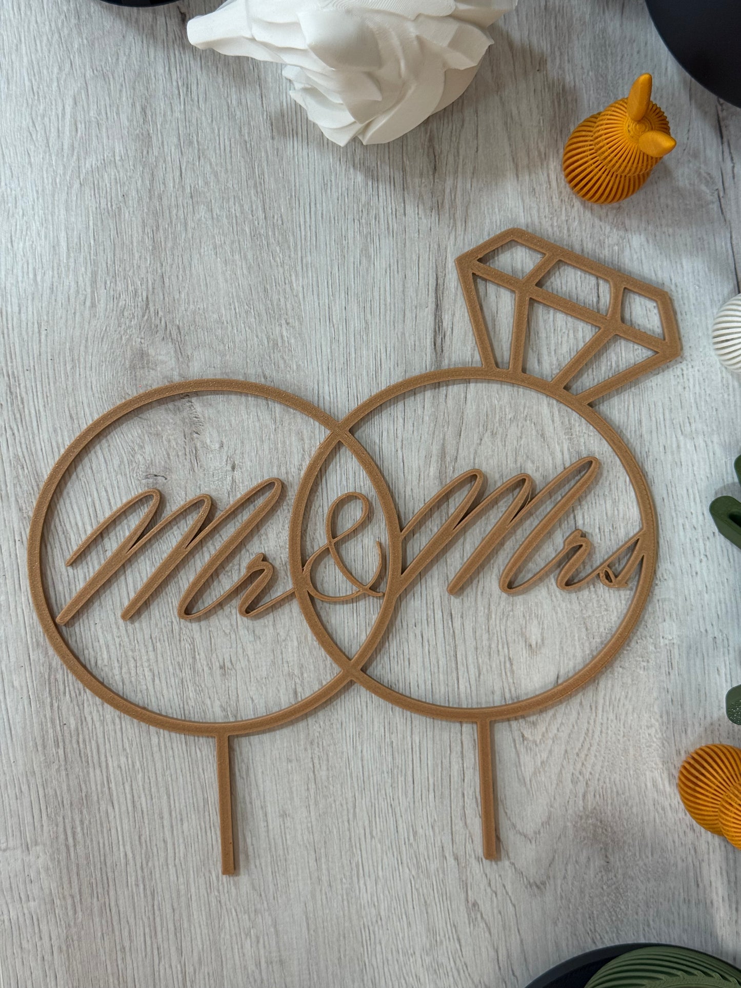 Cake topper matrimonio 3D