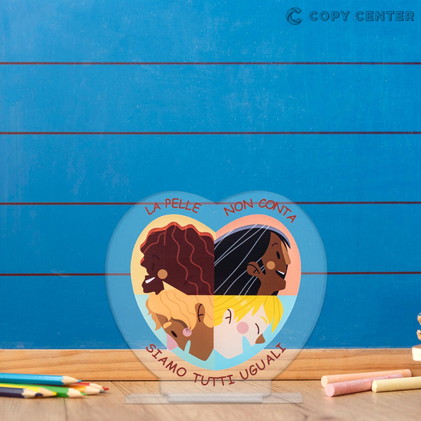 Targa in Plexiglass - โNo to Racism, Respectโ #CopyCentershop