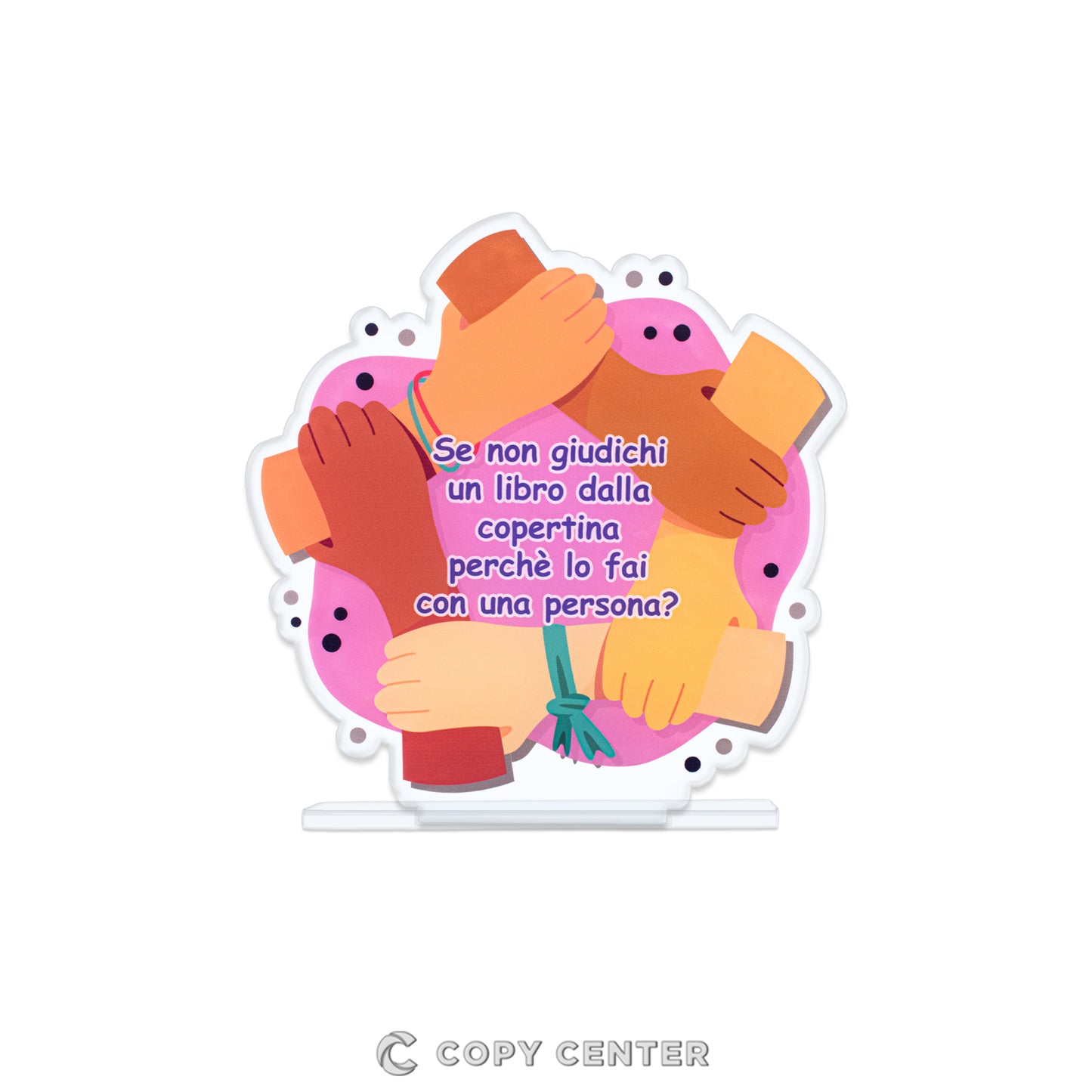 Targa in Plexiglass - โNo to Racism, Respectโ #CopyCentershop