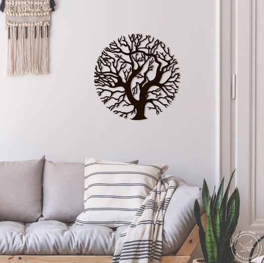 Tree Wall Art Personalizzata in Legno - Taglio e Progettazione Artigianale