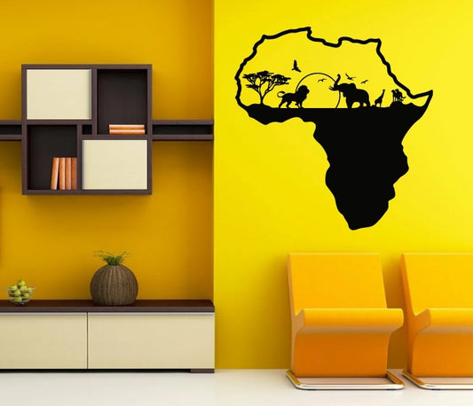 Africa Wall Art Personalizzata in Legno - Taglio e Progettazione Artigianale