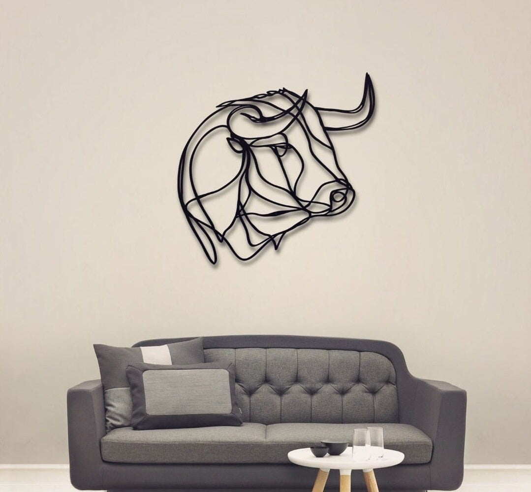 Buffalo Wall Art Personalizzata in Legno - Taglio e Progettazione Artigianale