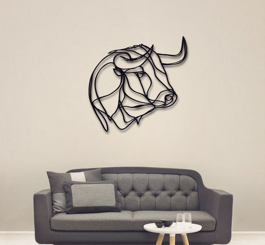 Buffalo Wall Art Personalizzata in Legno - Taglio e Progettazione Artigianale