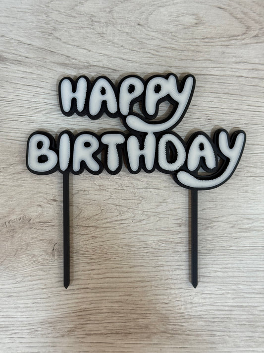 Cake Topper Bicolore