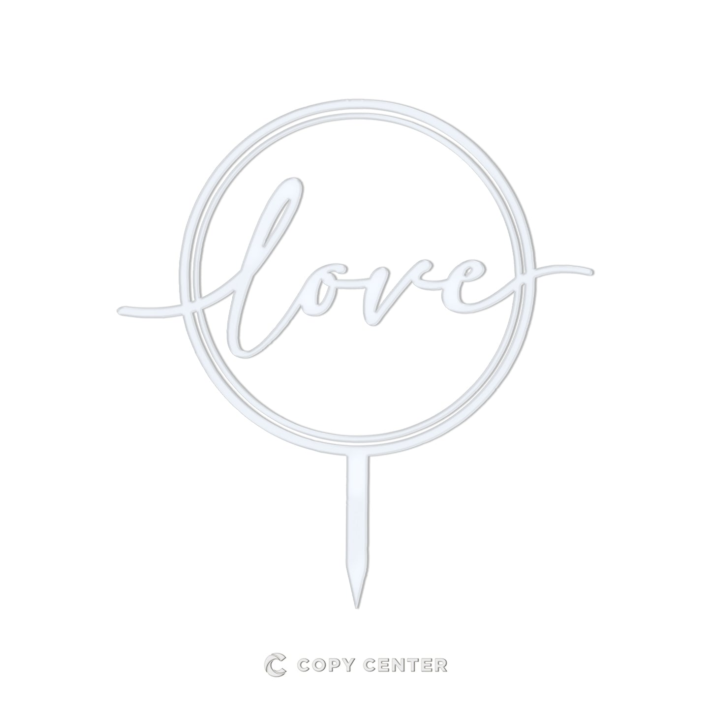 Cake Topper Matrimonio Plexiglass moderno love