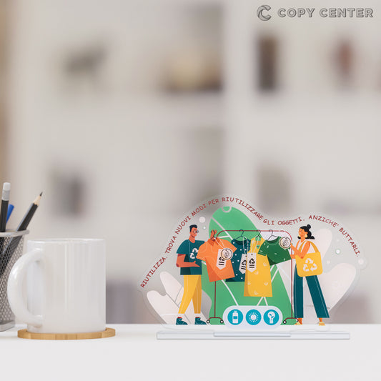 Targa in Plexiglass - “Ogni rifiuto maltrattato parlerà di te!” #CopyCentershop