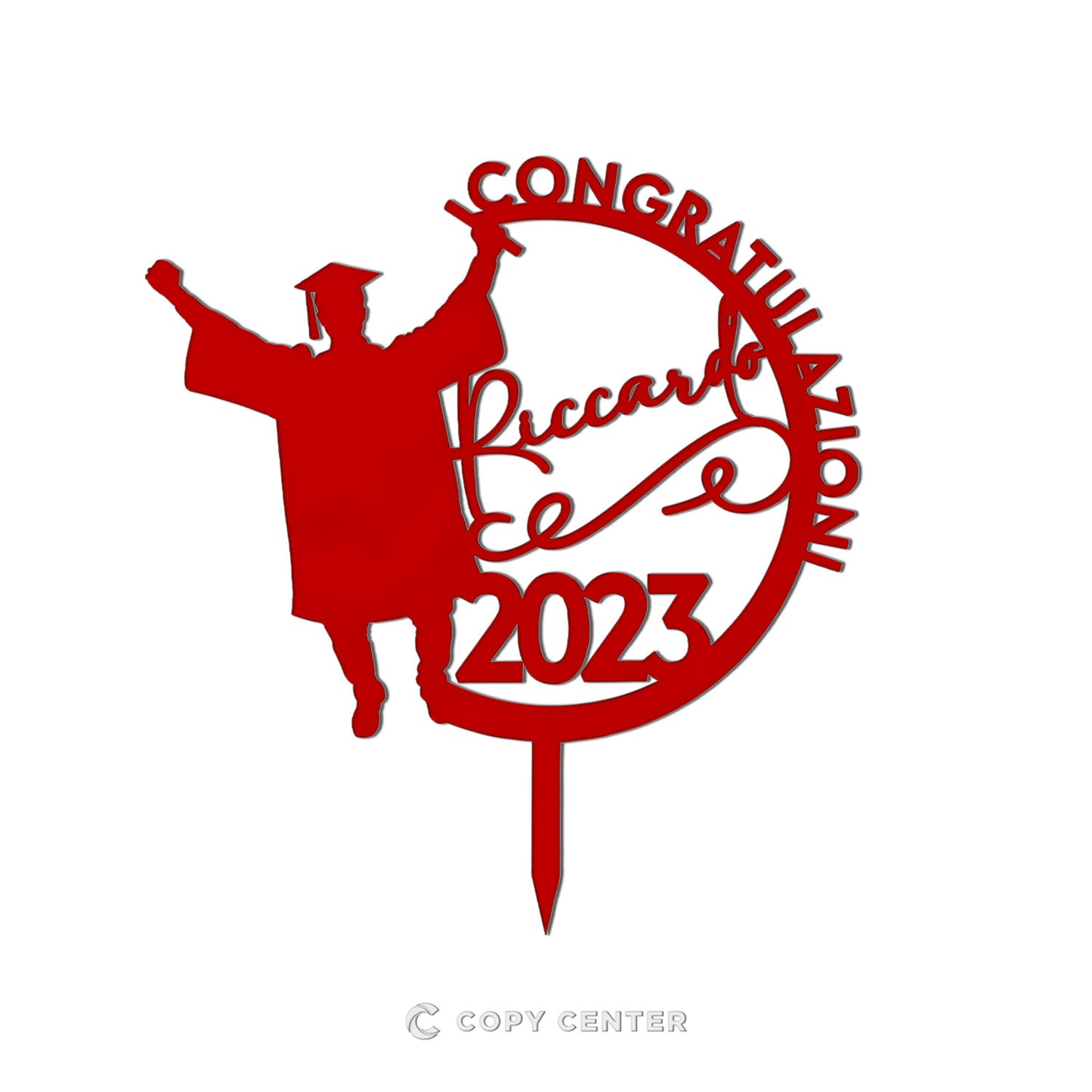 1Pc Congratulazioni Grad 2023 Cake Topper Glitter Diploma 1Pc Congratulazioni Grad 2023 Cake Topper Glitter Diploma