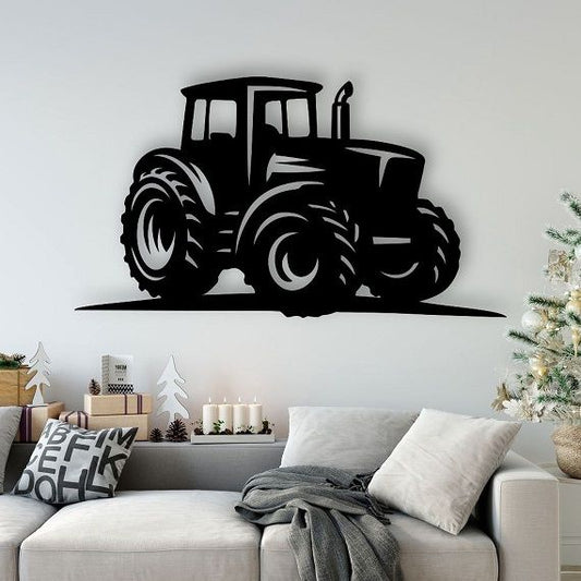 Tractor Wall Art Personalizzata in Legno - Taglio e Progettazione Artigianale