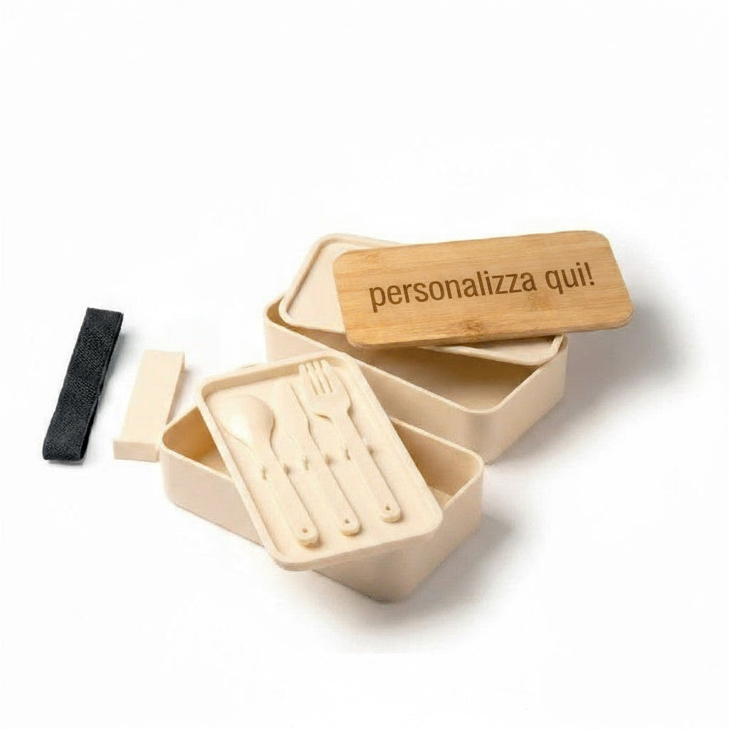 PORTAPRANZO IN FIBRA DI BAMBOO